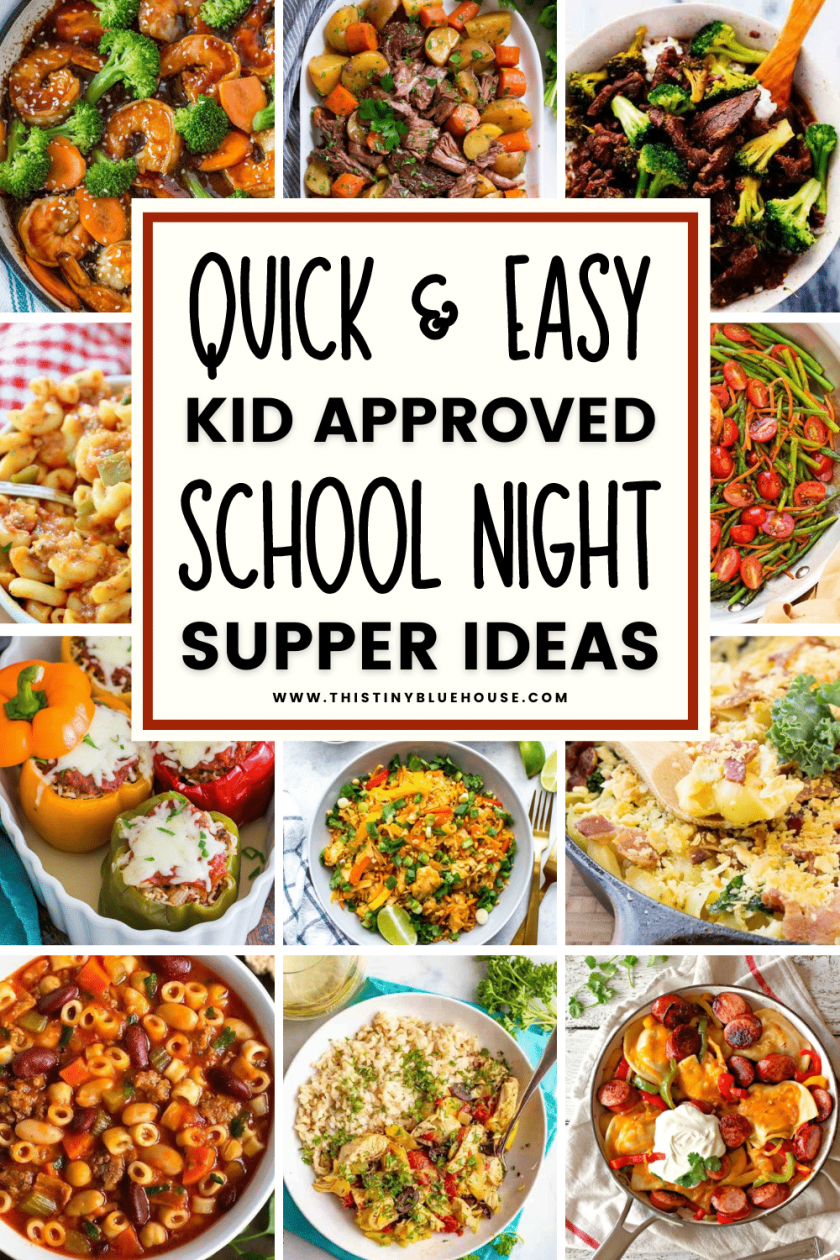 Is dinner a mess at your house? Whether you're getting in late from work, have to jet off to an extra-curricular activity or you just don't feel like cooking (that's okay mama!) these quick and easy school night dinner recipes make getting a wholesome kid approved dinner on the table as easy as possible.