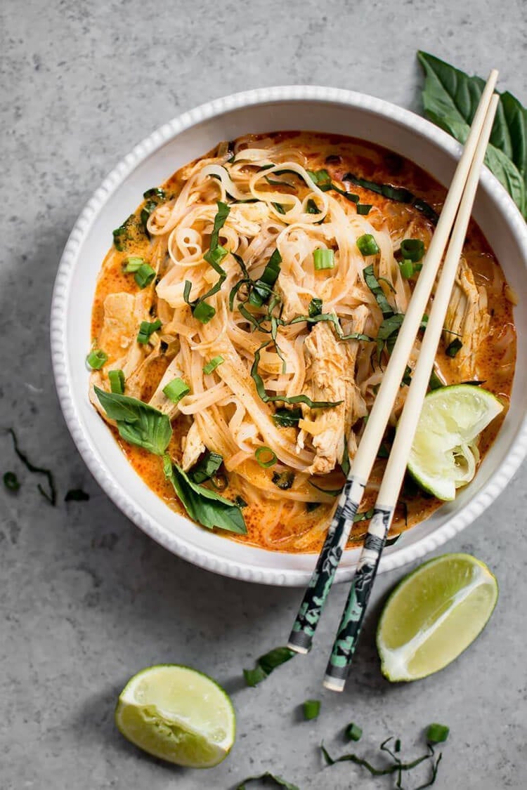 20 Minute Thai Chicken Curry Soup