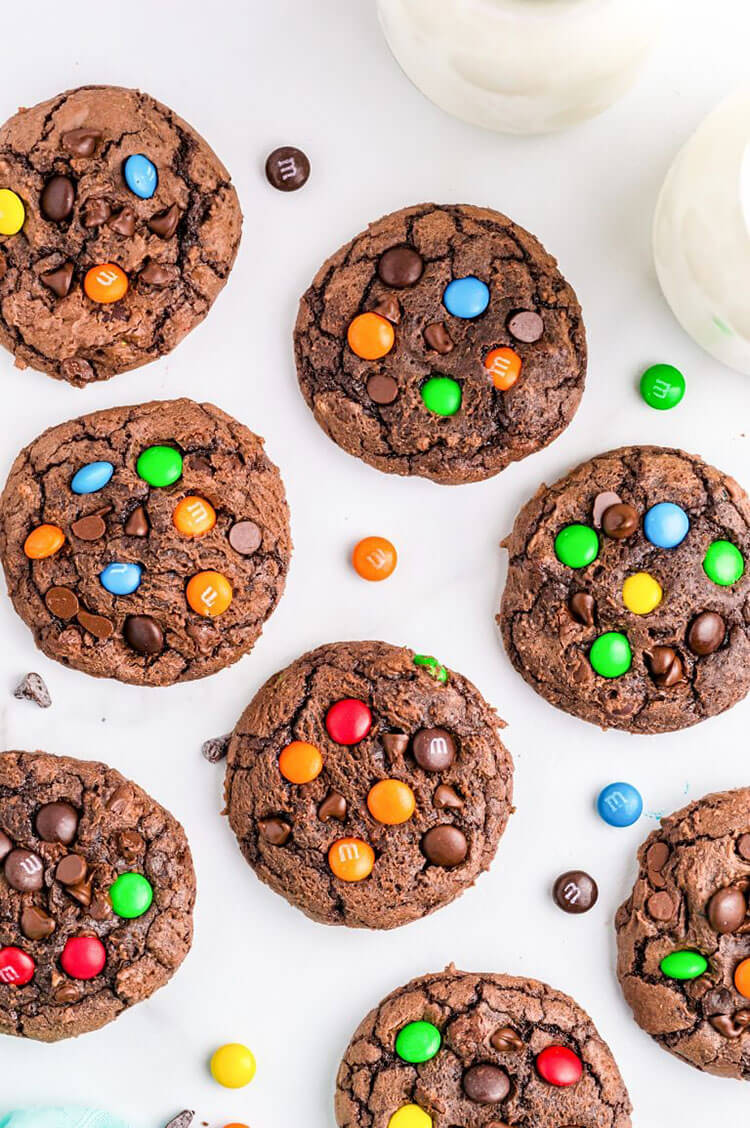 Loaded Brownie Mix Cookies