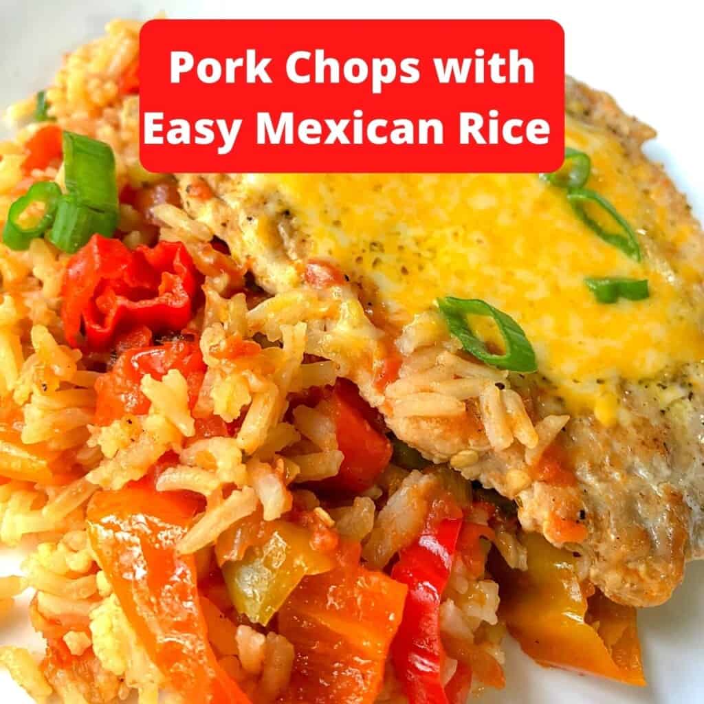 pork chops with Mexican rice