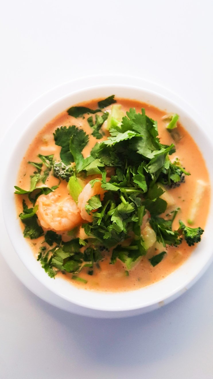 coconut curry shrimp soup