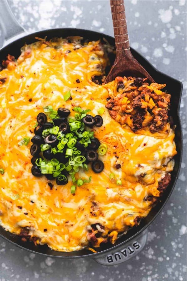 mexican dinner recipe with cast iron skillet