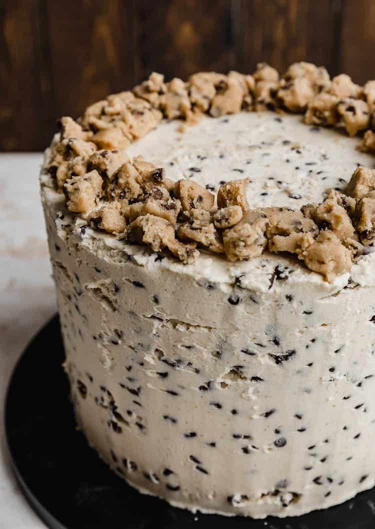 Brown Butter Cookie Dough Cake