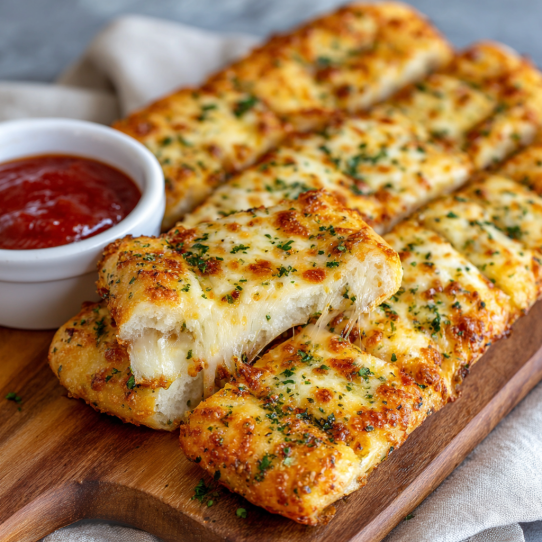 Cheesy Garlic Breadsticks