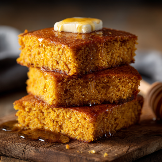Honey Butter Sweet Potato Cornbread