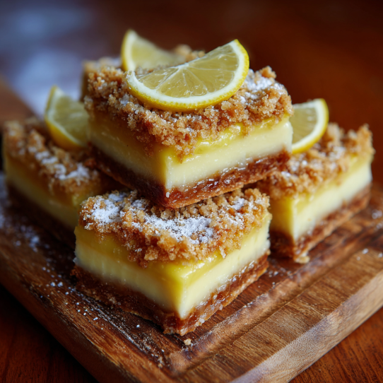 Lemon Crisp Custard Slice