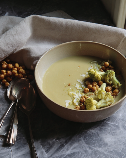 Spiced Chickpea & Cauliflower Soup