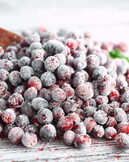 Two Ingredient Sugared Cranberries