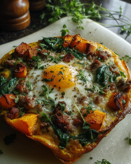 Protein-Packed Sweet Potato Egg Casserole
