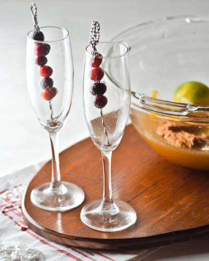Cranberry Cider Champagne Punch