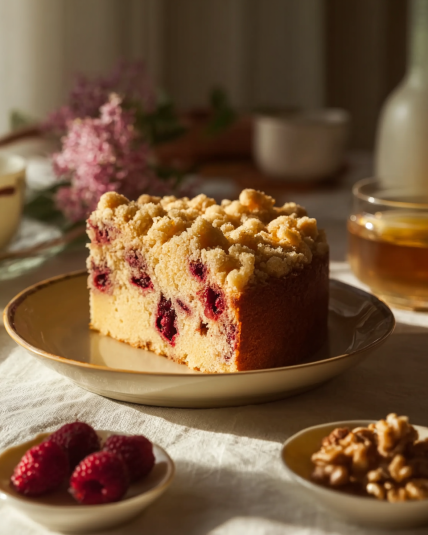 Easy Christmas Cranberry Buckle