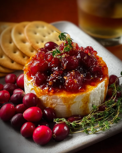 Cranberry Brie Cheese Appetizer