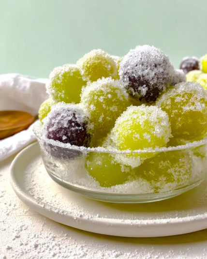 Frosted Frozen Grapes