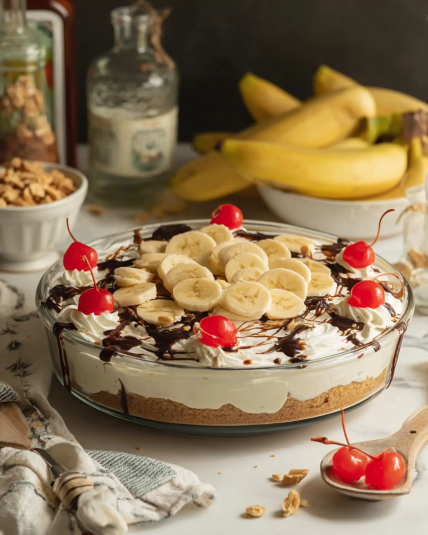 No-Bake Banana Split Cake