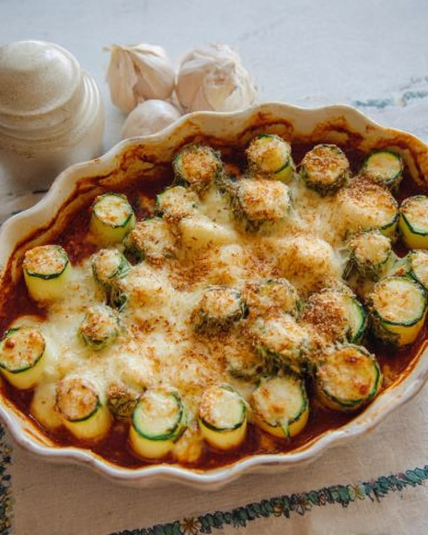 Cheesy Zucchini Lasagna Roll Ups