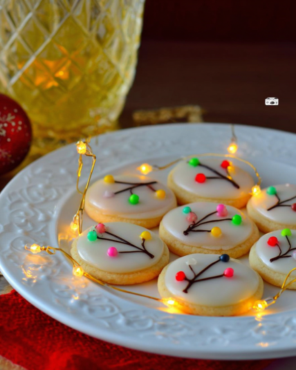 Christmas light cookies