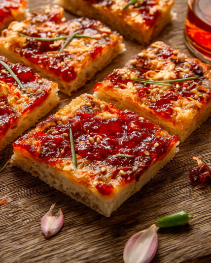 Cream Cheese and Pepper Jelly Tart