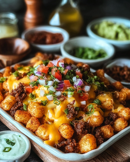 Sweet Potato Tater Tot Nachos: Loaded with Flavor Fun