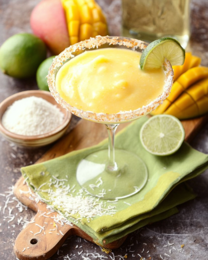 Frozen Mango Margarita Recipe (Tequila and Virgin Margarita)
