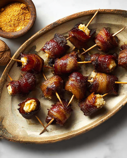 Bacon-Wrapped Dates (3 Ingredients!)