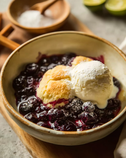 Deliciously Easy 4-Ingredient Blueberry Dump Cake